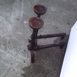 Pair of andirons in the XIXth cast