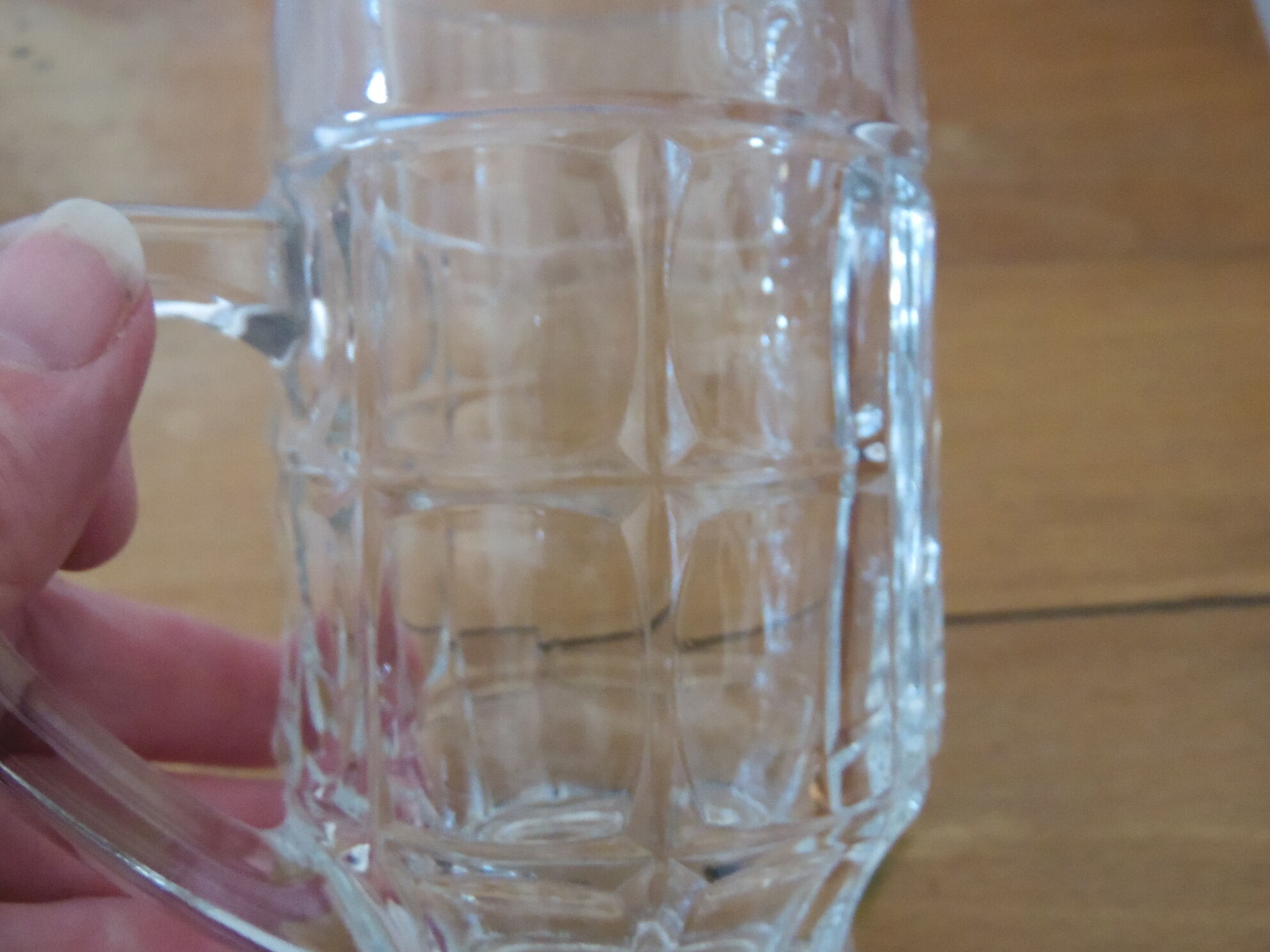 Duo of mugs a beer transparent glass