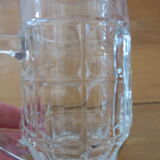 Duo of mugs a beer transparent glass