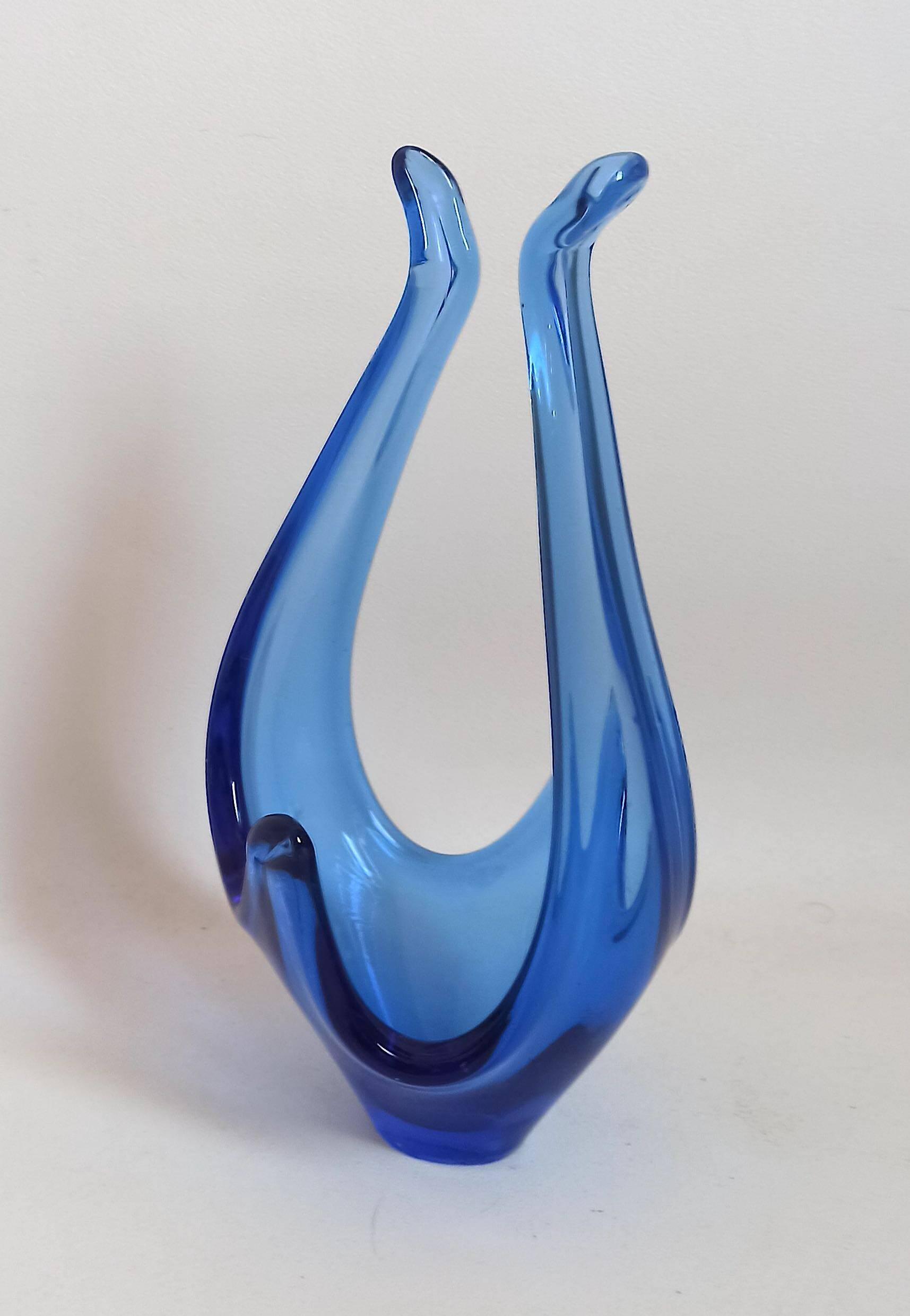 Viartec basket blue Colbat 70s Height 29.4 cm