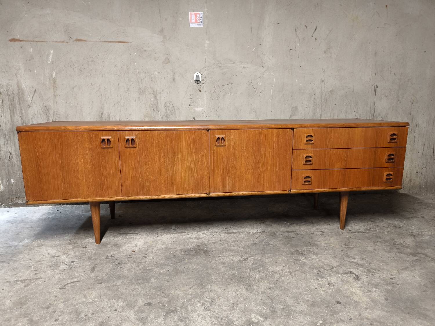 Vintage Scandinavian teak sideboard