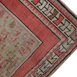 Antique caucasian handwoven wool karabagh rug 1880 79x144cm