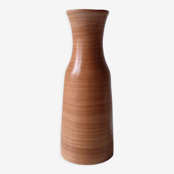 Handmade terracotta vase in terra cotta color