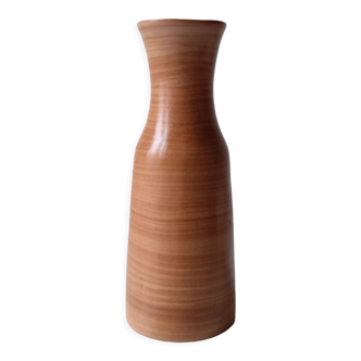 Handmade terracotta vase in terra cotta color