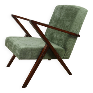 Fauteuil vintage en velours