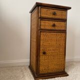 Roche bobois Maugrion rattan chiffonier