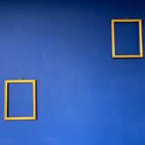 Pair of gold brass frames