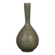 Vase en porcelaine céladon sculpté de style dynastie Song exquis