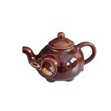 Brown porcelain elephant teapot