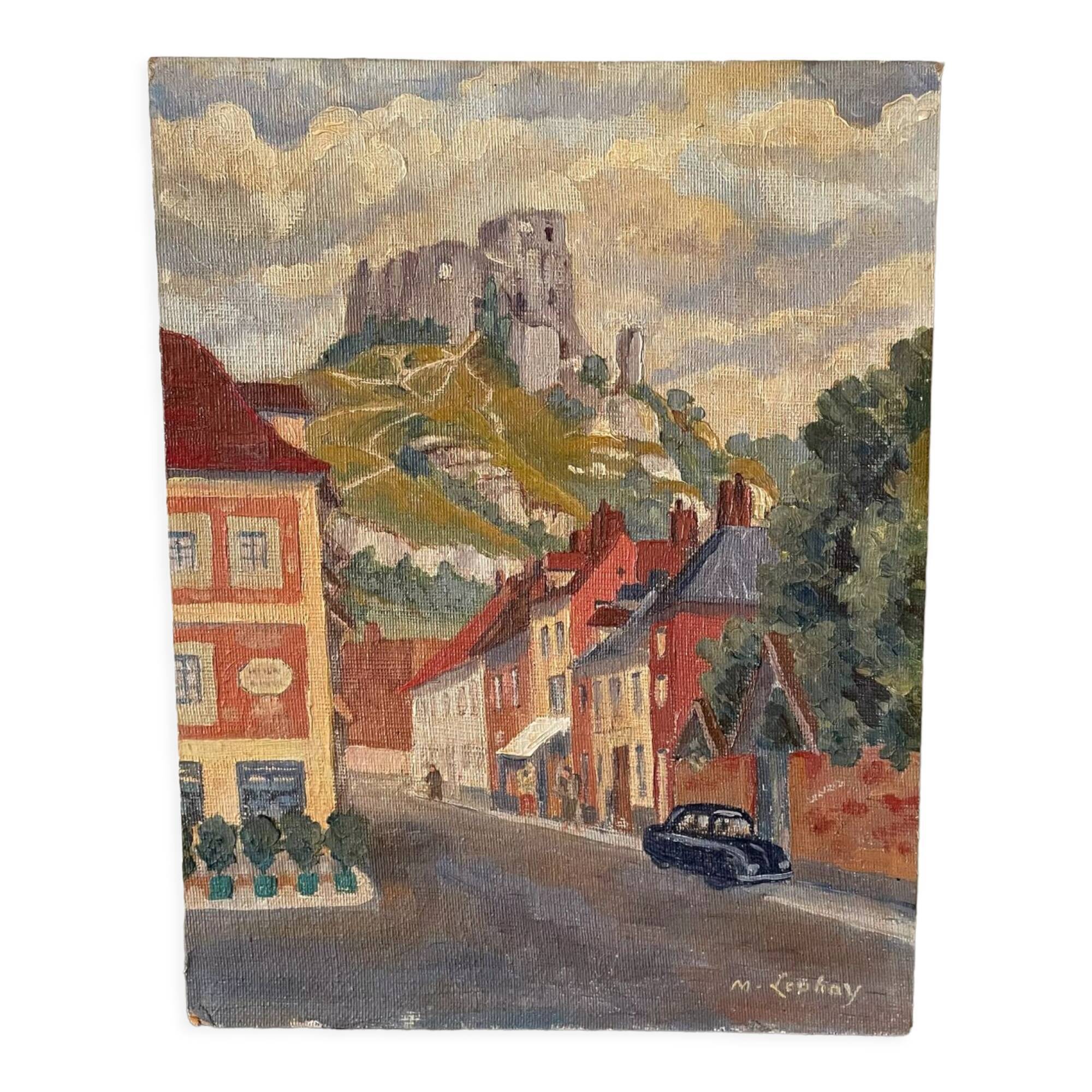 Oil on landscape cardboard 35 X 27