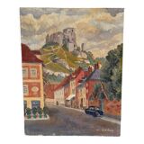 Oil on landscape cardboard 35 X 27