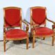 Pair of Cherry Wood Armchairs, Louis Philippe Period – 1st Part 19th