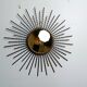 Vintage metal sunburst mirror 1970s