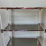 70s shelf in plexiglas and smoked glass