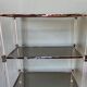 70s shelf in plexiglas and smoked glass