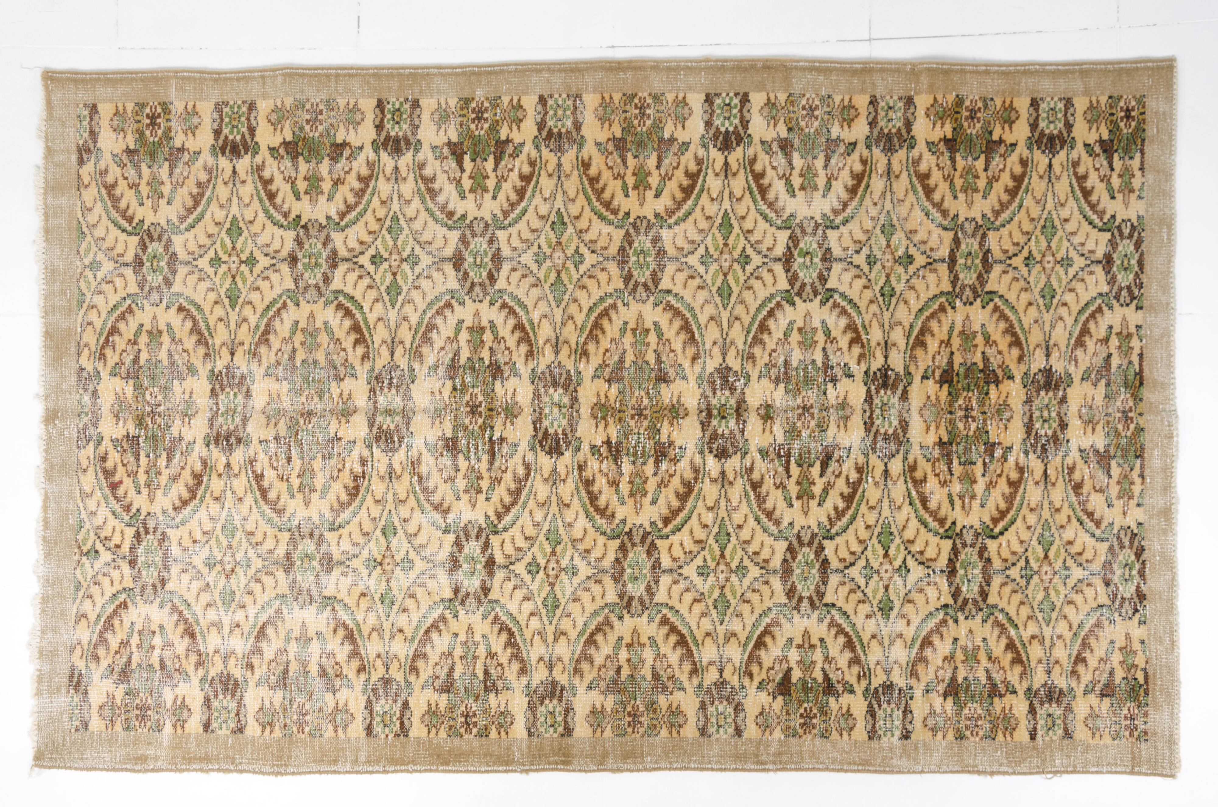 Vintage Floor Handmade Turkish Rug sku1062