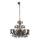 Antique brass and crystal chandelier, Italy, 1930s-40s.