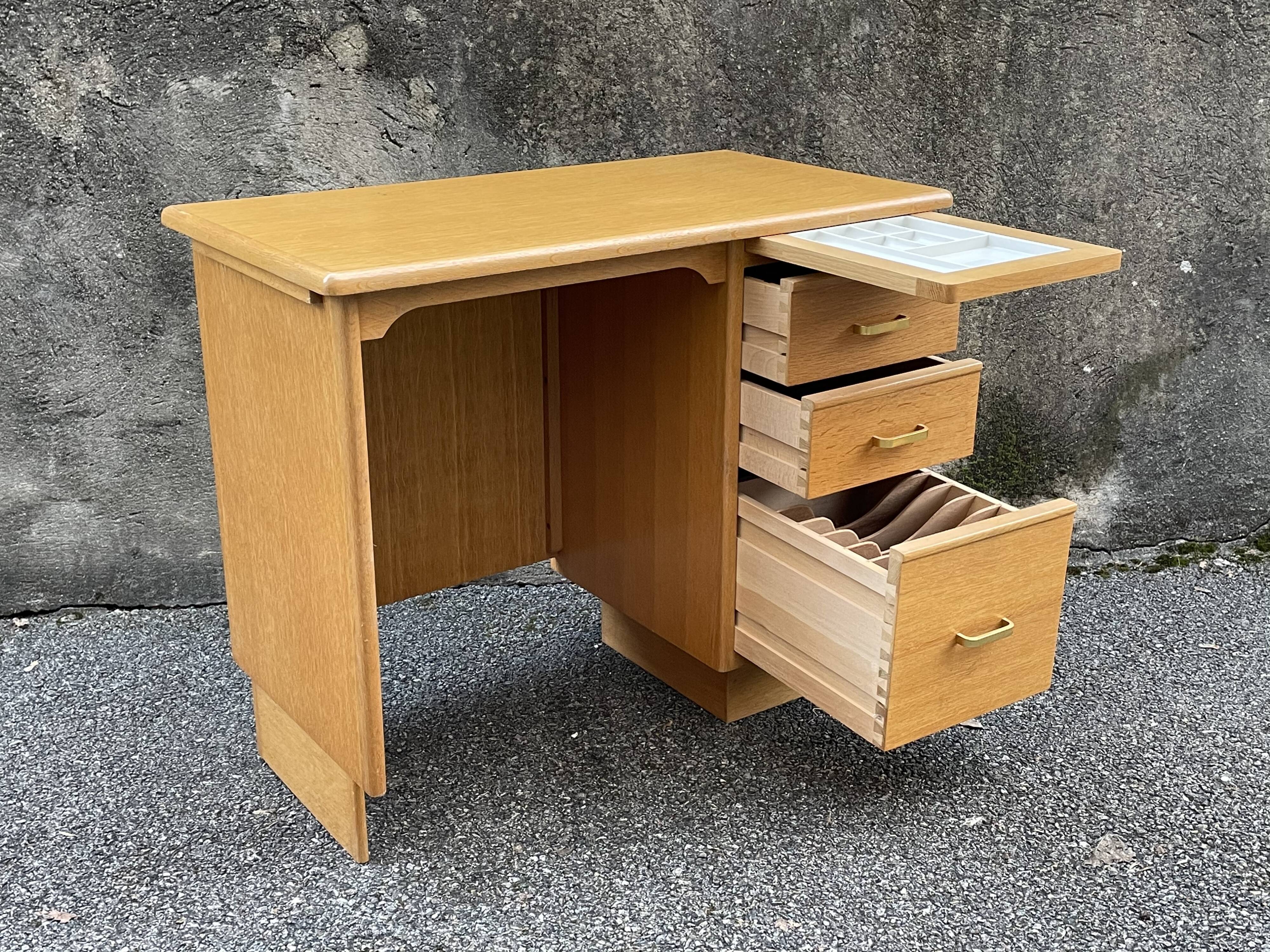 Vintage gilded wooden desk