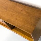 Walnut sideboard with sliding doors by Franzmeyer, 1959