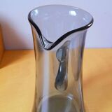 Scandinavian blue glass carafe