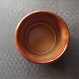 Cache pot en terre cuite émaillée - Art naïf - Daté de 1953