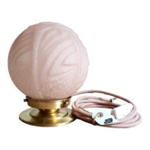 Pink art deco table lamp