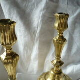 Pair of bronze candlesticks 18th century