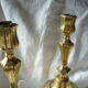 Pair of bronze candlesticks 18th century