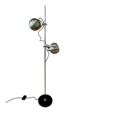 Silver mid-century vintage Herda eyeball floor lamp