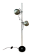 Silver mid-century vintage Herda eyeball floor lamp