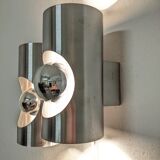 Pair of double wall lamps space age of the 60s/70s