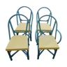Repainted bamboo chairs