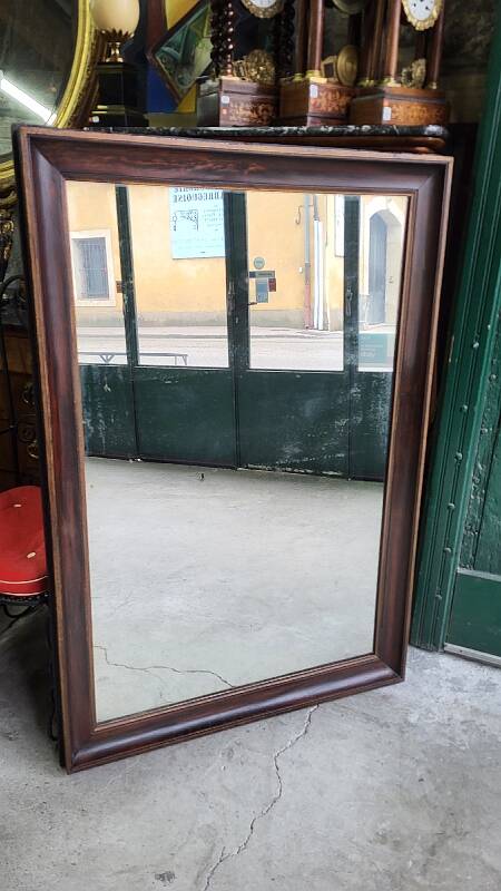 Antique wooden mirror
