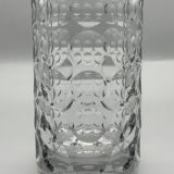 Pressed glass Lens vase by Vladimir Jelinek made in Czechoslovakia Hermanova hut Sklo Union