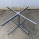 Smoked glass round table chrome Florence Knoll Roche Bobois an70