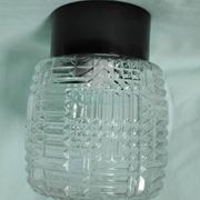 Round glass ceiling light