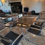 Dining table set with 6 Pieff chairs.