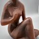 Ceramic Woman Figure, 1982, Czechoslovakia