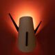 Vintage wall lamp from the 60s, teak and mid-century metal.