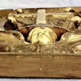 19th century carved gilded wood church panel