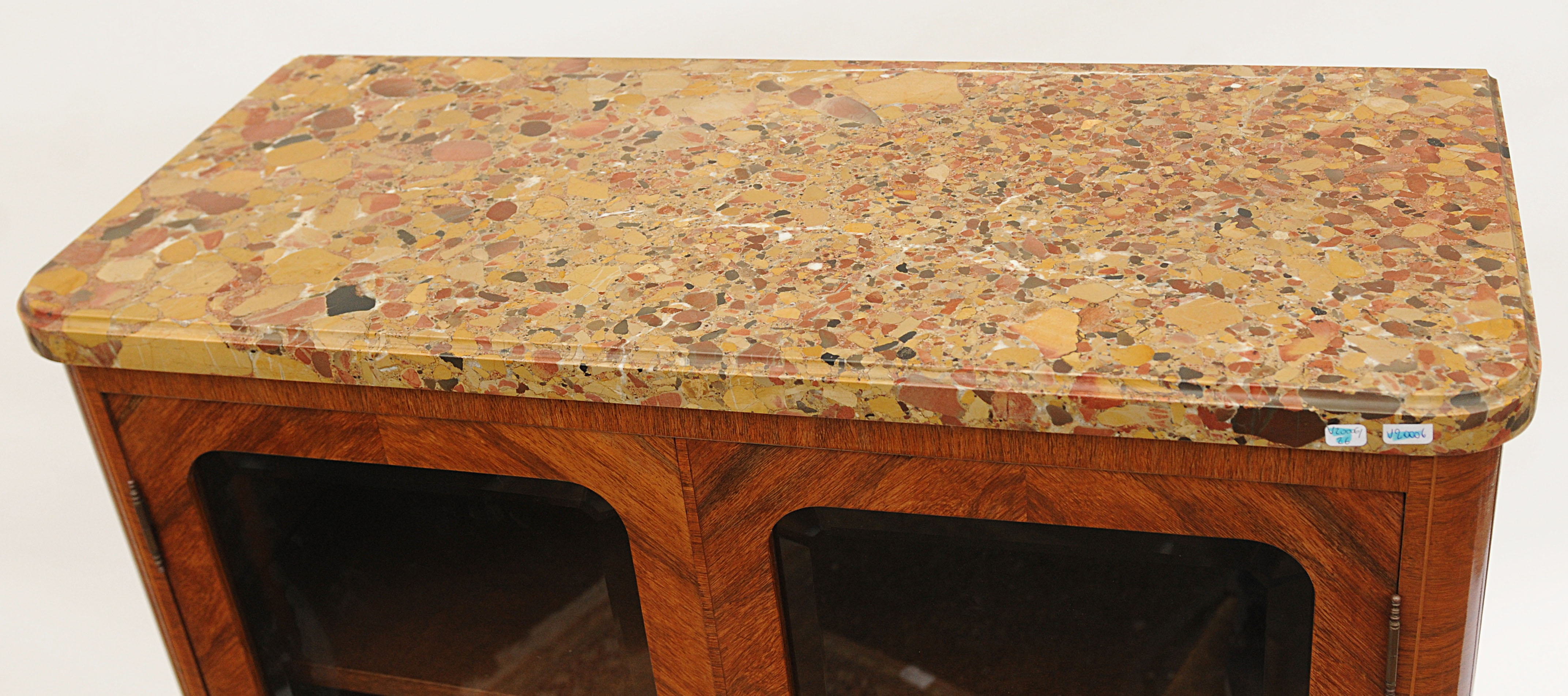 Showcase in marquetry