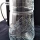Jug, moulded pressed glass water carafe 1.6 L