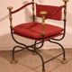 Fauteuil Curule En Fer Forgé Et Bronze