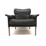 Fauteuil en cuir par Hans Olsen années 1960
