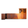 1970s Modular Corner Cabinet in Cherrywood with Glass and Carved Doors – “Fox Hunt” Design