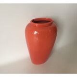 Orange ceramic vase