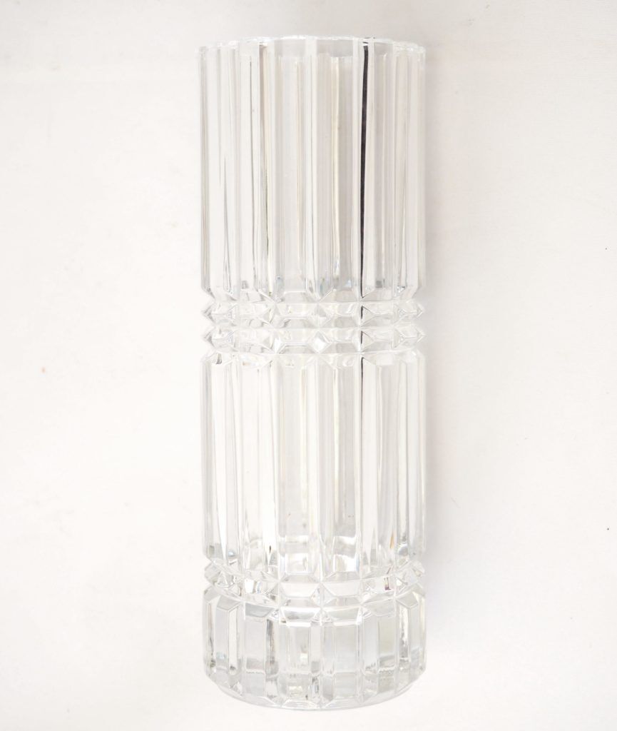 Vase cristal tube