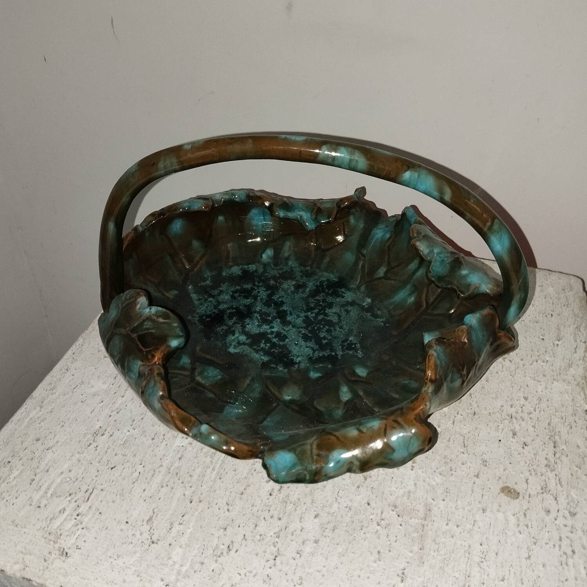 Coupe céramique art-nouveau Clement Massier