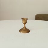 Vintage gold brass candle holder