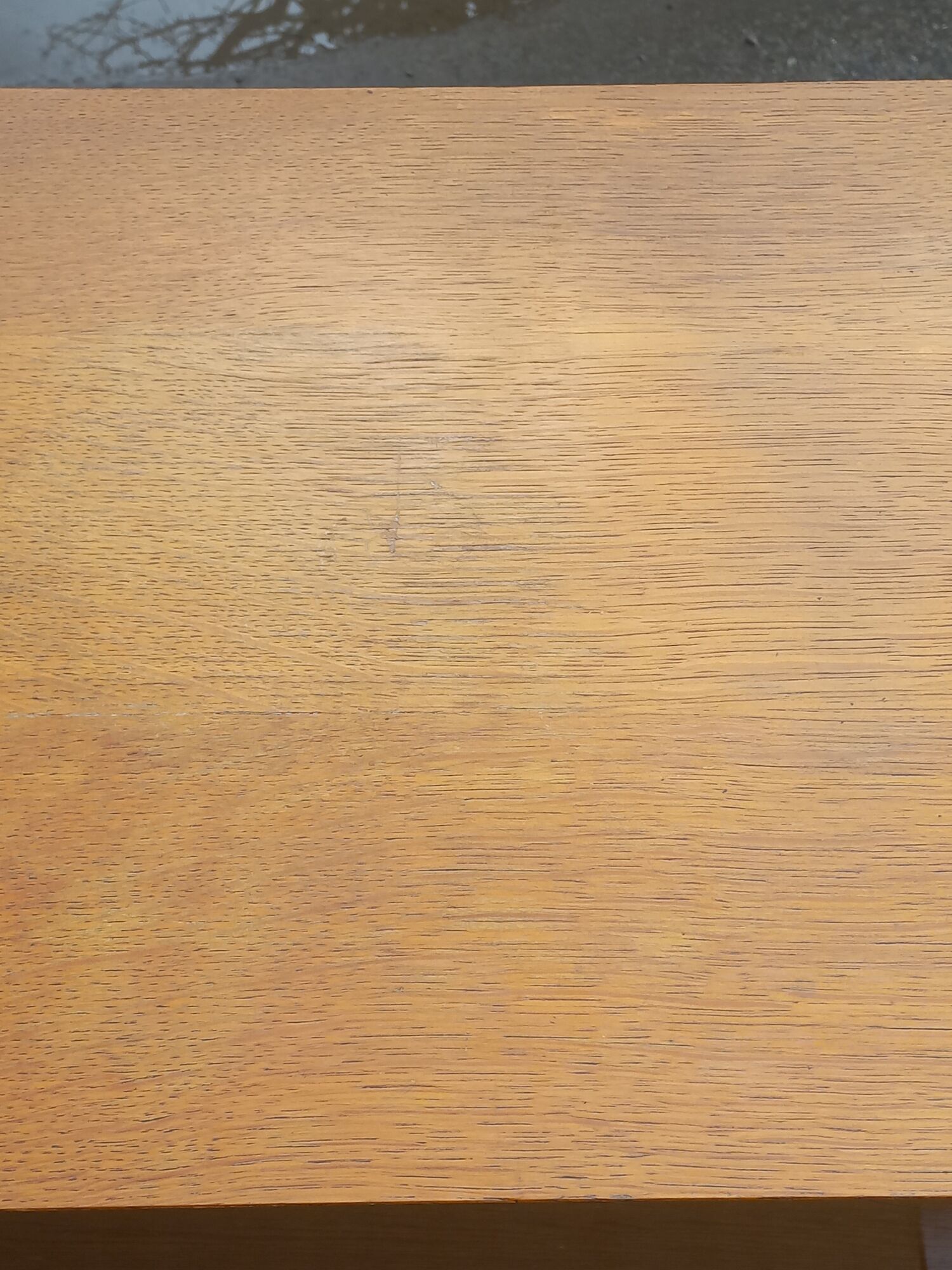 Vintage chest of drawers in gilded oak from the 50s 3 drawers feet bobbin